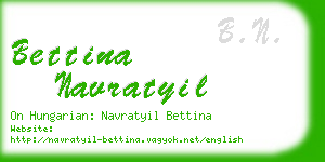 bettina navratyil business card